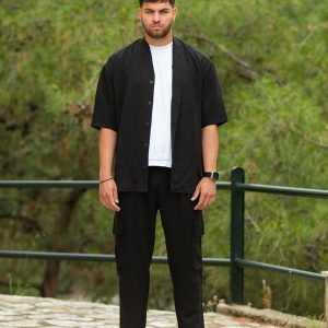 Πουκάμισο Twin Black 04-035