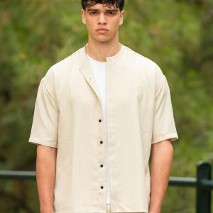 Πουκάμισο Twin Black 04-029C μπεζ