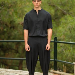 Παντελόνι Twin Black 03-024F μαύρο