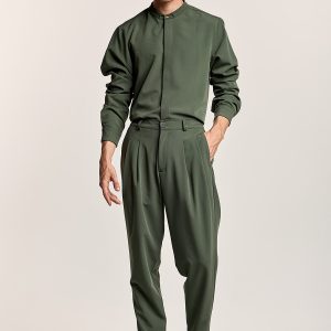 Παντελόνι με Πιέτες και Λάστιχο Πίσω