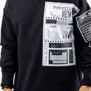 Overized φούτερ Twin Black 01-429FM